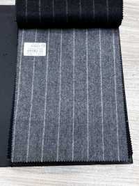 69582-55 26AW HERDREX 【Tasmanian Flannel】 실크 앤 울 그레이 스트라이프[원단] 쿠니시마 주식회사 서브 사진