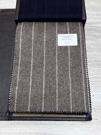 56CN5202 CANONICO(카노니코) 오리지널 울 플란넬 브라운/베이지 스트라이프[원단] CANONICO 추가 이미지