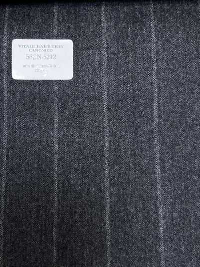 56CN5212 CANONICO(카노니코) 플란넬 클래식스 회색 스트라이프