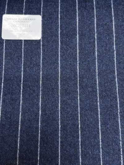 56CN5214 CANONICO(카노니코) 플란넬 클래식스 블루 스트라이프