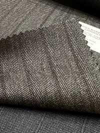 56CN5239 CANONICO(카노니코) RWS TRADITIONAL WORSTED 21 회색/브라운 스트라이프[원단] CANONICO 추가 이미지