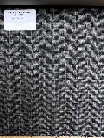 56CN5281 CANONICO(카노니코) 트래디셔널 워스티드 21 브라운/삭스 스트라이프