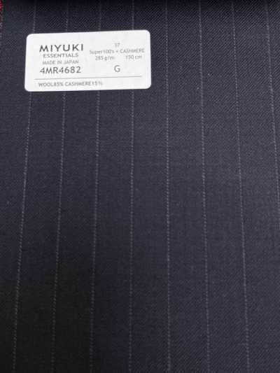 4MR4682 26AW Super100's × CASHIMERE 네이비 스트라이프