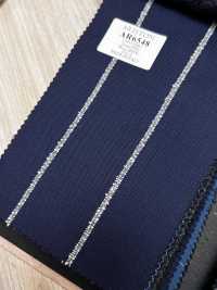 AR6548 ARISTON Super130's 네이비 블루×흰색 스트라이프[원단] 호소이 쇼지 주식회사 추가 이미지
