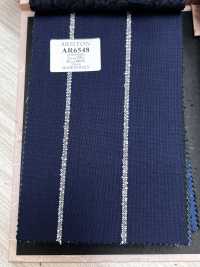 AR6548 ARISTON Super130's 네이비 블루×흰색 스트라이프[원단] 호소이 쇼지 주식회사 추가 이미지