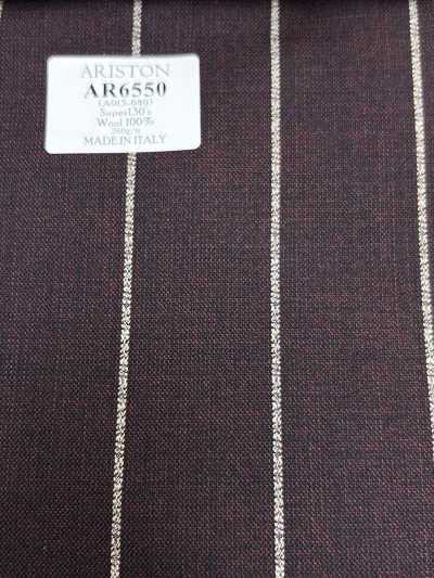 AR6550 ARISTON Super130's 브라운×흰색 스트라이프