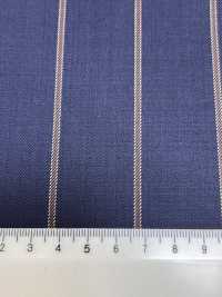 AR6551 ARISTON Super130's 네이비 블루×브라운 스트라이프[원단] 호소이 쇼지 주식회사 추가 이미지