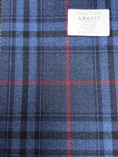 AR6557 ARISTON Super130's 네이비 블루 체크