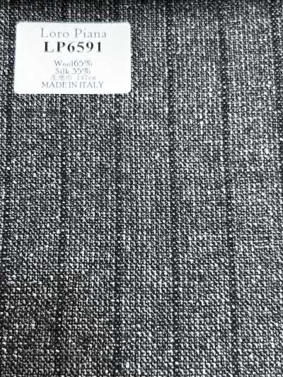 LP6591 Loro Piana 회색 스트라이프