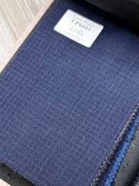 LP6603 Loro Piana Super150's 네이비 블루 체크[원단] 호소이 쇼지 주식회사 추가 이미지