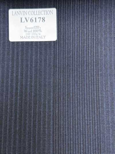 LV6178 LANVIN COLLECTION Super120's 네이비 블루 스트라이프