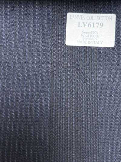 LV6179 LANVIN COLLECTION Super120's 진남색 스트라이프