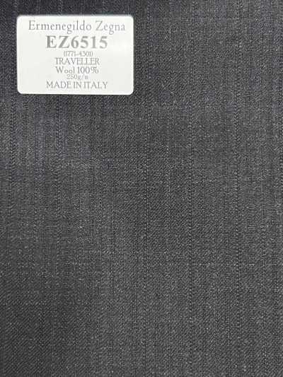 EZ6515 Ermenegildo Zegna TRAVELLER 다크 그레이×네이비 블루 스트라이프