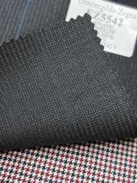 EZ5542 Ermenegildo Zegna TRAVELLER 그레이×삭스 스트라이프[원단] 호소이 쇼지 주식회사 추가 이미지