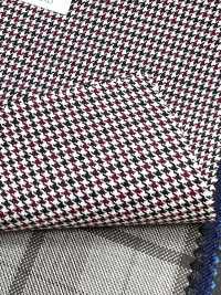 DM6141 DORMEUIL QUEEN Super100's 블랙×레드 하운드투스 체크[원단] 호소이 쇼지 주식회사 추가 이미지