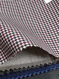 DM6141 DORMEUIL QUEEN Super100's 블랙×레드 하운드투스 체크[원단] 호소이 쇼지 주식회사 추가 이미지