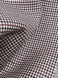 DM6141 DORMEUIL QUEEN Super100's 블랙×레드 하운드투스 체크[원단] 호소이 쇼지 주식회사 추가 이미지