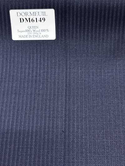 DM6149 DORMEUIL QUEEN Super100's 네이비 블루 스트라이프