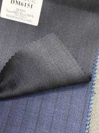 DM6151 DORMEUIL QUEEN Super100's 진한 남색 스트라이프[원단] 호소이 쇼지 주식회사 추가 이미지