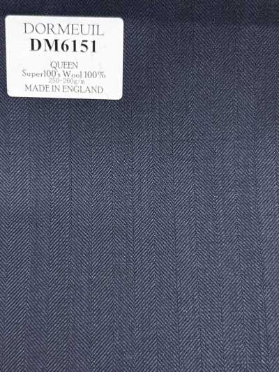 DM6151 DORMEUIL QUEEN Super100's 진한 남색 스트라이프
