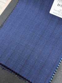 DM6155 DORMEUIL QUEEN Super100's 네이비 블루×브라운 스트라이프[원단] 호소이 쇼지 주식회사 추가 이미지