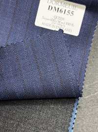 DM6155 DORMEUIL QUEEN Super100's 네이비 블루×브라운 스트라이프[원단] 호소이 쇼지 주식회사 추가 이미지