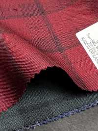 DM5137 DORMEUIL QUEEN Super100's 레드 체크[원단] 호소이 쇼지 주식회사 추가 이미지