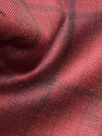 DM5137 DORMEUIL QUEEN Super100's 레드 체크[원단] 호소이 쇼지 주식회사 추가 이미지