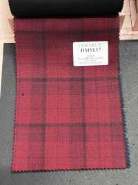 DM5137 DORMEUIL QUEEN Super100's 레드 체크[원단] 호소이 쇼지 주식회사 추가 이미지