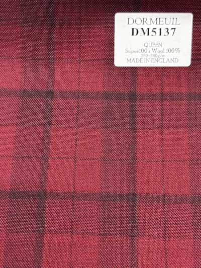 DM5137 DORMEUIL QUEEN Super100's 레드 체크