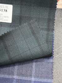 DM5138 DORMEUIL QUEEN Super100's 그린 체크[원단] 호소이 쇼지 주식회사 추가 이미지
