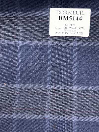 DM5144 DORMEUIL QUEEN Super100's 네이비 블루 체크