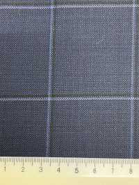 CR6615 CARNET 3PLY 네이비 블루 체크[원단] 호소이 쇼지 주식회사 추가 이미지