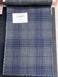 CR6617 CARNET 3PLY 그레이×네이비 블루 체크[원단] 호소이 쇼지 주식회사 추가 이미지