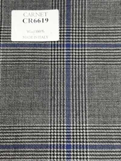 CR6619 CARNET 회색×파랑 체크