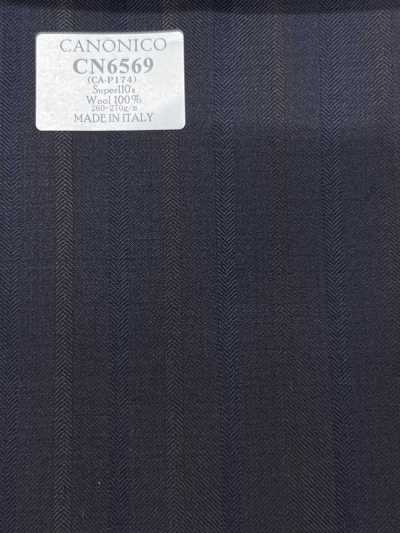 CN6569 CANONICO Super110's 차콜 스트라이프