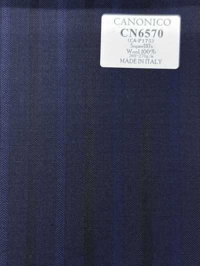 CN6570 CANONICO Super110's 네이비 블루 스트라이프
