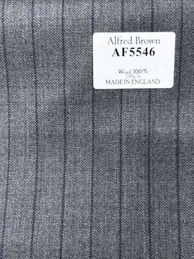 AF5546 Alfred Brown 그레이×네이비블루 스트라이프