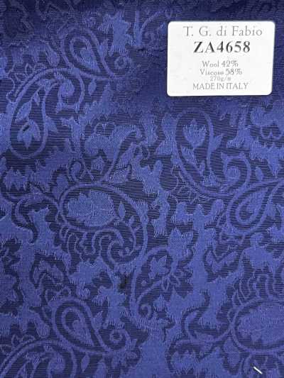 ZA4658 T.G.di Fabio 블루 페이즐리 자카드