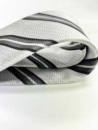 NE-27 일본제 공식 넥타이 실버 와이드 스트라이프[정장 액세서리] 야마모토 (EXCY) 서브 사진