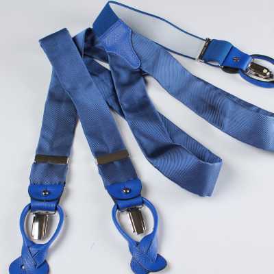 VAR-030 BRETELLE&BRACES 실크 서스펜더 블루